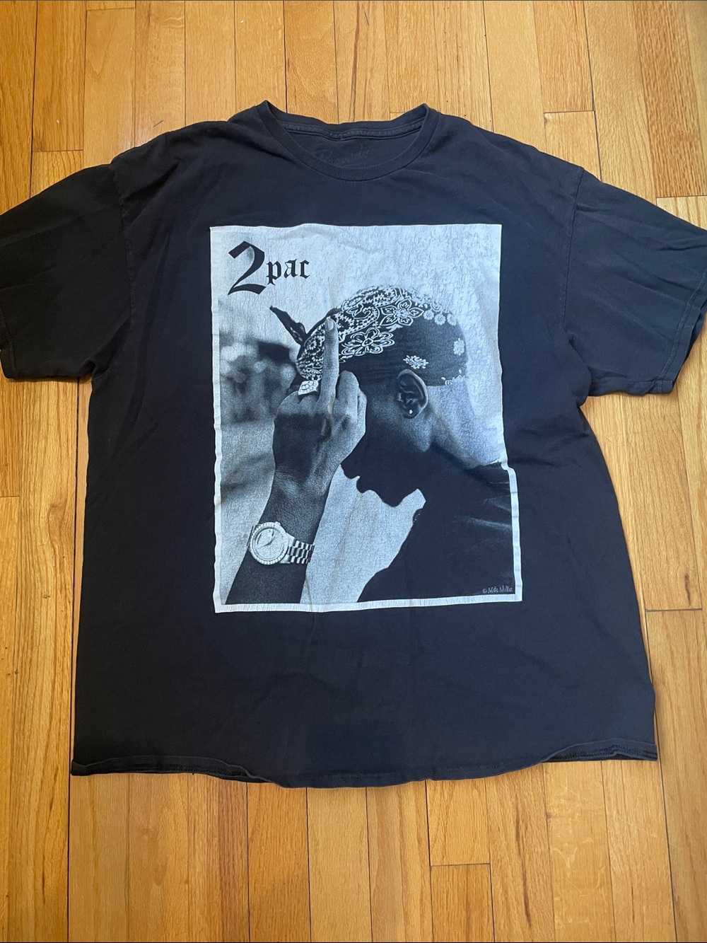 Bravado Black 2Pac Graphic Short Sleeve Tee
